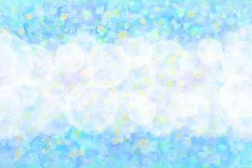 空 雲 夏 ブルー 水彩 背景