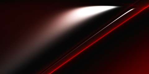 Business beauty cover design with red color, 3D illustration, 3D rendering