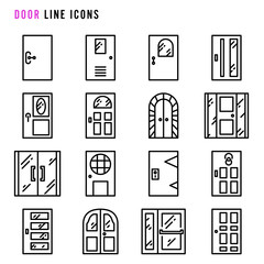 Door line icons