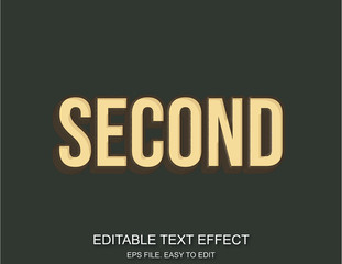 Text effect vintage retro style