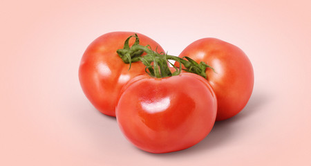 Tomato with clipping path. Full depth of field
