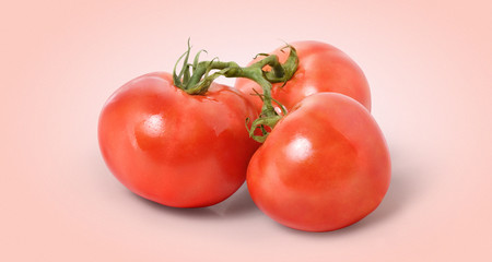 Tomato with clipping path. Full depth of field