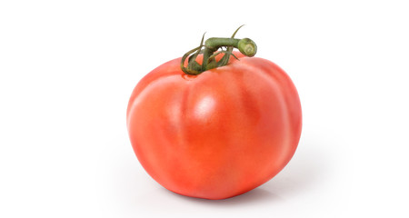 Tomato with clipping path. Full depth of field