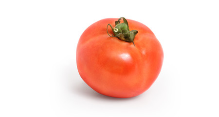 Tomato with clipping path. Full depth of field