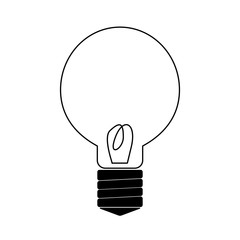 flat icon of a light bulb