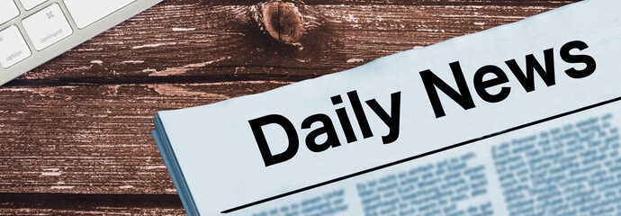 Eine Zeitung mit dem Titel Daily News