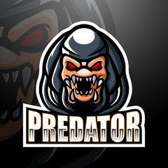 Predator Mascot esport logo design