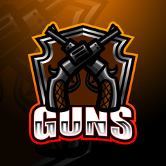 Guns esports game logo design