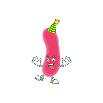 entertaining Clown fusobacteria caricature character design style