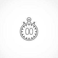 stopwatch icon. isolated stopwatch line icon. stopwatch isolated line icon