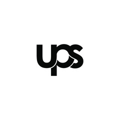ups letter original monogram logo design