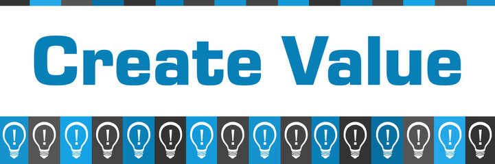 Create Value Blue Grey Boxes Bulbs Horizontal 