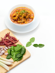 Thai food, Panang chicken curry.