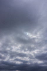 Obraz premium 真冬の空と雲(２月)