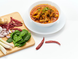 Thai food, Panang chicken curry.