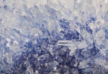 light and dark blue small crystals background