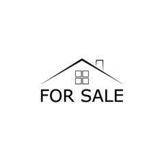 House for sale icon isolated on white background
