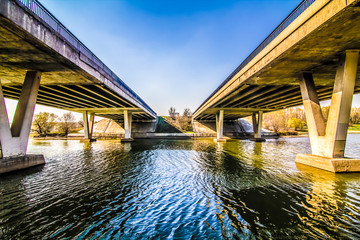 two bridges across a wide river general plan