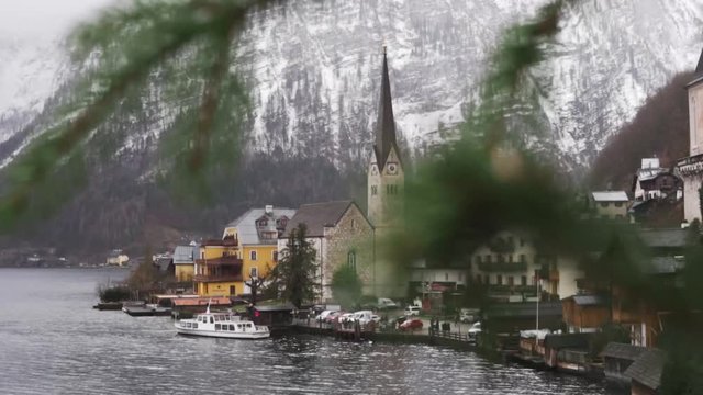Just a Beautiful Snowy View of one of the worlds most beautiful village Hallstatt!!