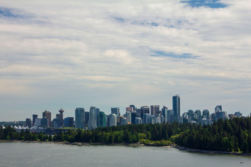 Vancouver city, the buildings and streets of the city