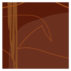 Dark brown isolated background with random orange and brown smears. Quiet unobtrusive and matching colors. You can use it as a background for the design of a social network, magazine, fabric or paper