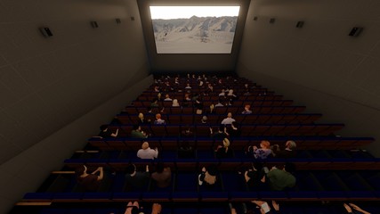 体育館 学校 コンサート 音楽会 イラスト10 Wall Mural 啓文 佐々木