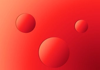 Trending Red Gradient Circles With Gradient Background