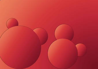 Trending Brown Gradient Circles With Gradient Background