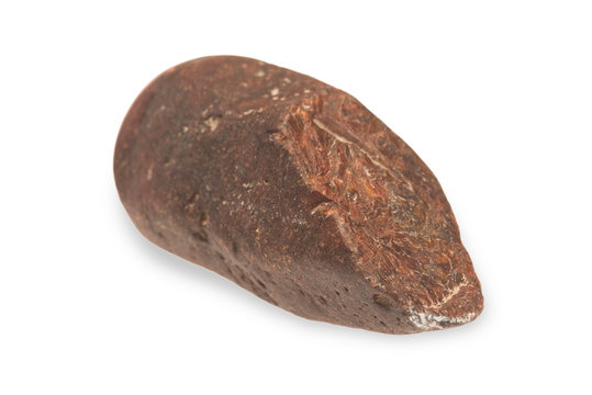 Mineral corundum with on white background