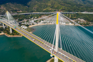 Fototapeta na wymiar Hong Kong ting Kau Bridge