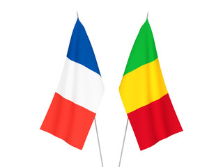 France and Mali flags