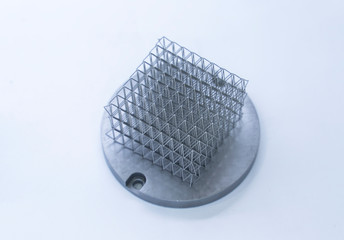 Object printed on metal 3d printer