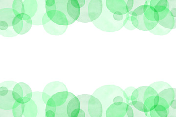 水彩水玉フレーム