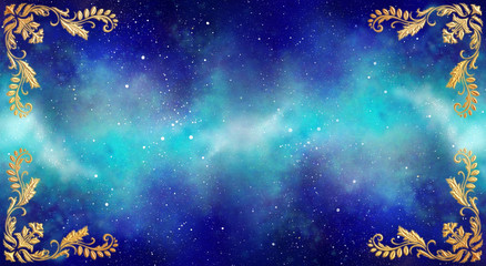 宇宙　金フレーム © 華林檎