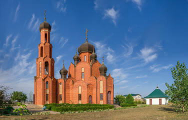 Fototapeta na wymiar Church of St Nicholas in Rybakovka, Ukraine