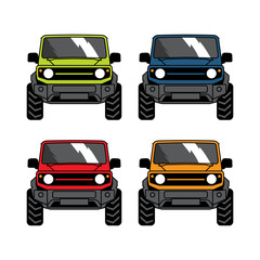 Colorful Adventure car with different color option