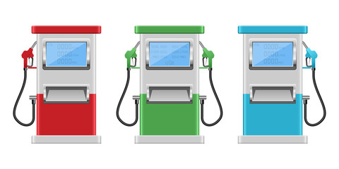 Gas pump vector design illustration isolated on background