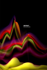 Liquid gradients abstract background, color wave pattern poster design for Wallpaper, Banner, Background, Card, Book Illustration, landing page