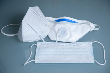 3 types of medical masks to protect against coronavirus, covid and sars.