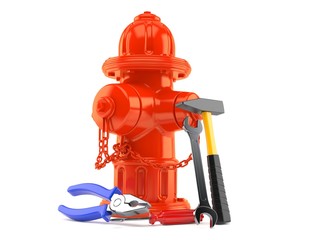 Fire hydrant with work tools