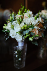 The bride's bouquet on the wedding