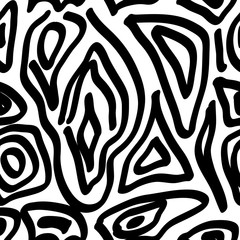 Seamless pattern with wool, fur skin, textures of a wild exotic animal - zebra