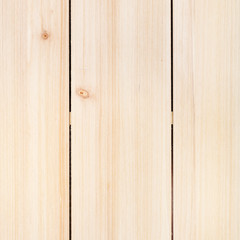 square wooden background - unpainted wood board from vertical pine planks