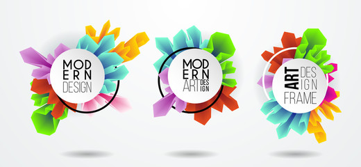 Colorful dynamic fluid design for logo, presentstion and flyers
