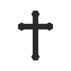 cross religious icon vector  design illustration