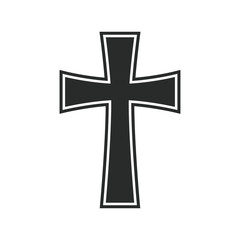 cross religious icon vector  design illustration