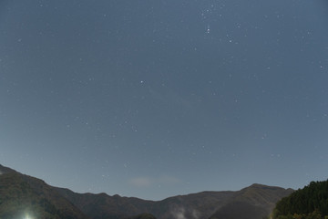 奥多摩湖の星空