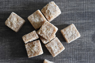 Brown cane sugar cubes - can be used as a background