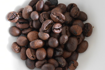 Brown coffee beans - can be used as a background