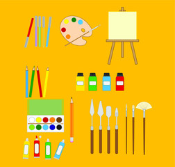 Painting tools. Illustrator for web and mobile design.